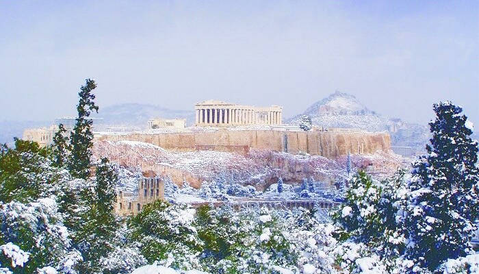 الطقس في اثينا